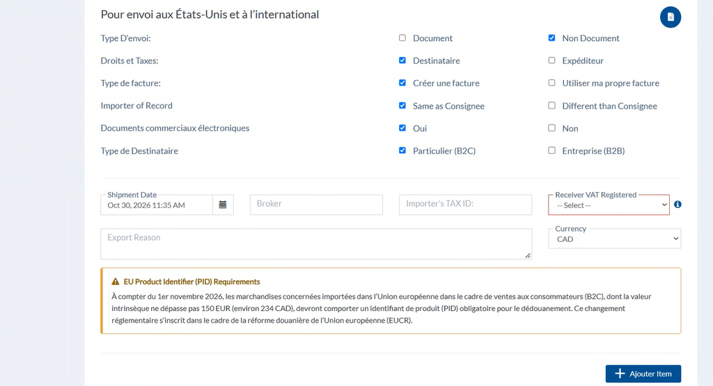 identifiants de produit (PID)